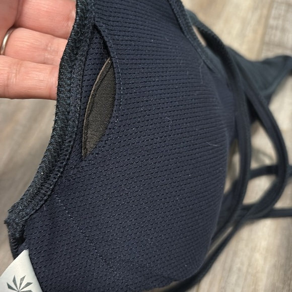 Athleta Blue Textured Sports Bra XXS - Picture 5 of 6